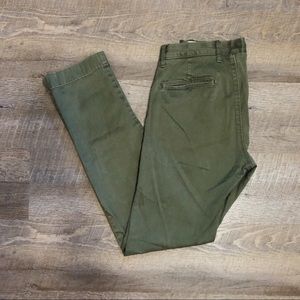 J.Crew Green Stretch 484 Slim Chinos | 30x30
